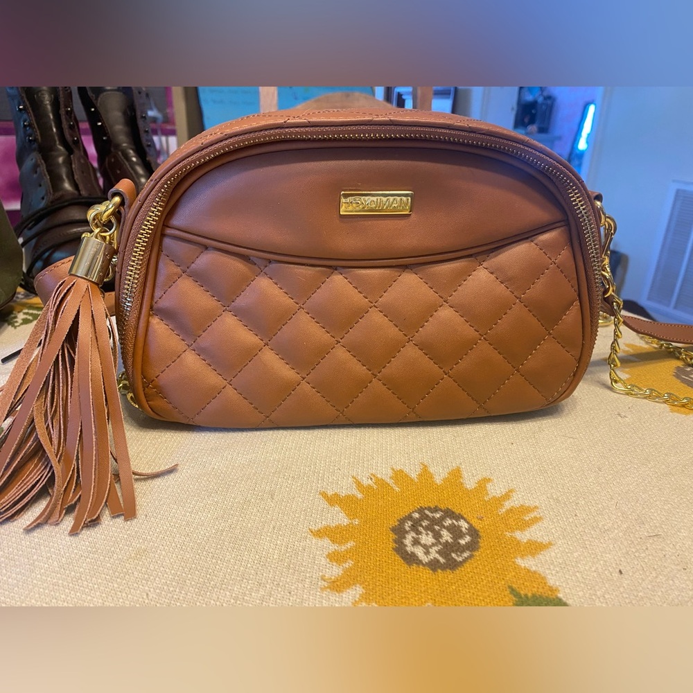 Joy & Iman leather crossbody bag